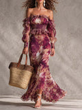 Avalon | Off-Shoulder Ruffled Maxi Dress