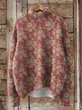 Remi | Vintage Floral Turtleneck Sweater