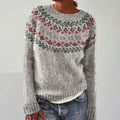 Ellie | Patterned Round Neck Sweater