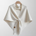 Kenzie | Draped Tie-Front Shawl