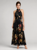 Gerroa | Floral Halter Neck Dress
