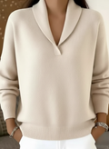 Vera | Shawl-Collar V-Neck Sweater