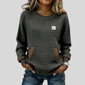 Mangawhai | Textured Colorblock Sweatshirt