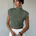 Sabine | Refined Mock-Neck Sweater Vest