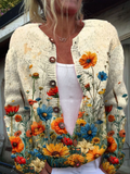 Isabel | Vintage Floral Button Cardigan