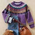 Signe | Classic Patterned Knit Sweater