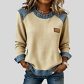 Merimbula | Textured Contrast-Trim Sweatshirt
