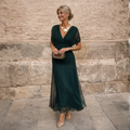 Muriwai | Draped V-Neck Maxi Dress