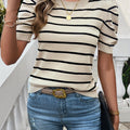 Elouera | Striped Puff-Sleeve Top