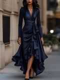 Lorraine | Draped Ruffle Maxi Dress