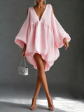 Marlo | Cold-Shoulder Balloon-Sleeve Party Dress