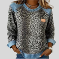Northbridge | Animal Print Contrast-Trim Sweater