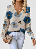 Camryn | Blossom V-Neck Sweater