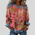 Currumbin | Floral Contrast-Trim Sweatshirt