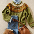 Northbridge | Nordic Fair Isle Knit Sweater