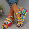 Posy | Women's Platform Ankle Strap Sandals — Open Toe
