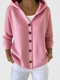 Bayview | Cozy Hooded Button Cardigan
