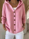 Shelly | Relaxed Hooded Button-Front Cardigan