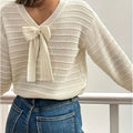 Glebe | Bow-Neck Knit Sweater