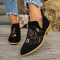 Annabel | Embroidered Ankle Boots
