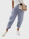 Tia | Relaxed Striped Tapered Pants