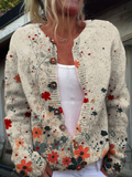 Parnell | Floral Button Knit Cardigan
