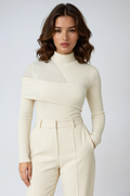 Leila | Asymmetric High-Neck Top