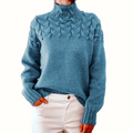 Ava | Cable-Detail Turtleneck Sweater