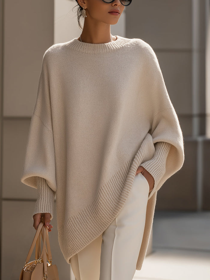 Isolde | Oversized Drape Knit Sweater