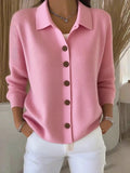 Barrenjoey | Collared Button-Up Knit Cardigan