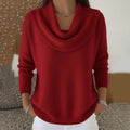 Lenora | Draped Cowl Neck Sweater