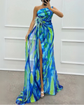 Balmain | One-Shoulder Draped Evening Gown