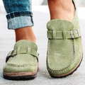Clovelly | Women's Suede Buckle-Strap Cork Clog