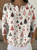 Wendy | Festive Button-Neck Sweater