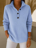 Geraldine | Buttoned Collar Sweater