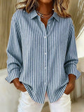 Vanessa | Relaxed Striped Button-Down Shirt