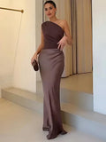Lennox | One-Shoulder Column Maxi Dress