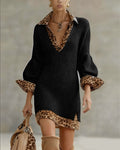 Sabrienne | Collared Contrast Dress