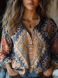 Tallulah | Bohemian Patterned Blouse