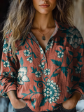 Kiama | Floral-Print Buttoned Blouse