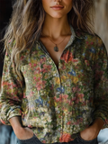 Isolde | Painterly Floral Blouse