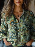 Kiara | Bohemian Paisley Blouse