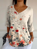 Bellevue | Floral V-Neck Tunic Top