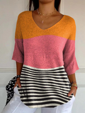 Corinna | Relaxed Colour-Block Pullover