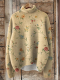 Emery | Vintage Floral Turtleneck Sweater