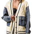 Marlo | Relaxed Patchwork Cardigan