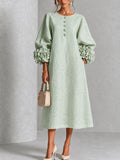 Piper | Floral-Cuff Midi Dress