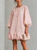 Bree | Ruffled Puff-Sleeve Mini Dress