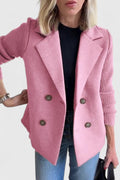 Edie | Tailored Contrast-Sleeve Blazer