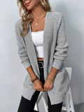 Milsons | Waffle-Knit Open Cardigan